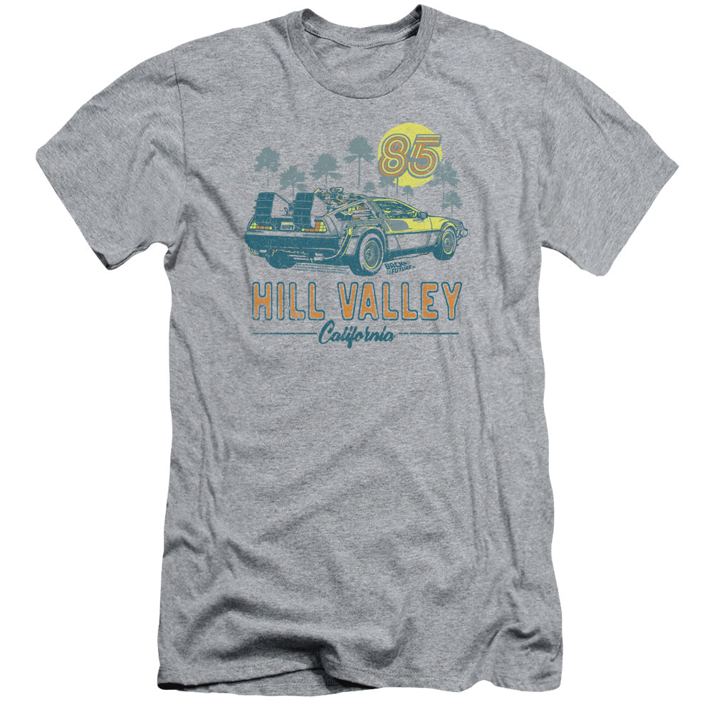Back To The Future 85 Slim Fit Mens T Shirt Athletic Heather Hoodie, Sweatshirt | CiraTrend.com