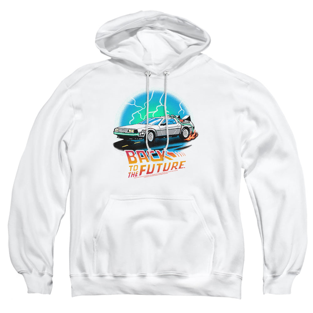 Back To The Future Bttf Airbrush Mens Hoodie White T-Shirts, Sweatshirt | CiraTrend.com (Image 3)