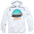 Back To The Future Airbrush Mens Hoodie White T-Shirts, Sweatshirt | CiraTrend.com