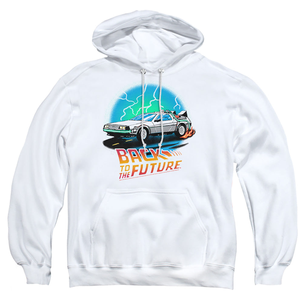Back To The Future Bttf Airbrush Mens Hoodie White T-Shirts, Sweatshirt | CiraTrend.com (Image 1)