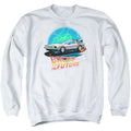 Back To The Future Airbrush Mens Crewneck Sweatshirt White T-Shirts, Hoodie | CiraTrend.com