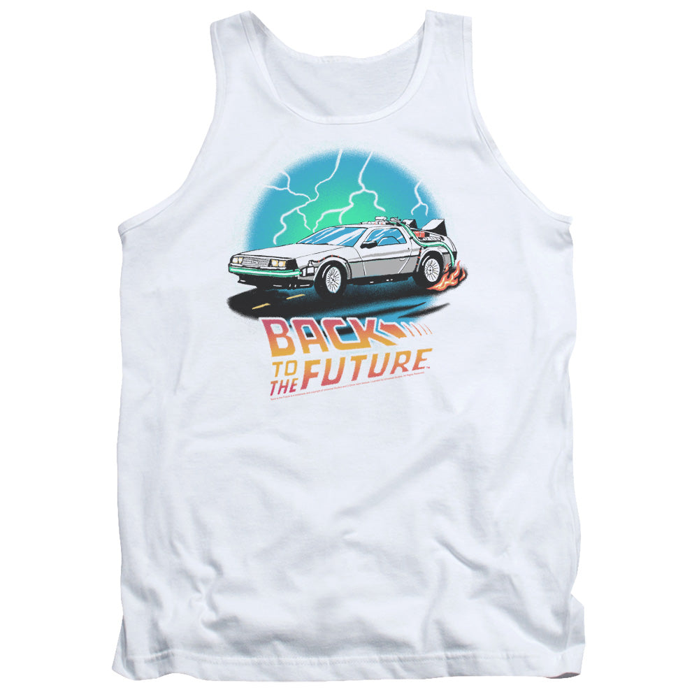 Back To The Future Airbrush Mens Tank Top Shirt White Hoodie, Sweatshirt | CiraTrend.com