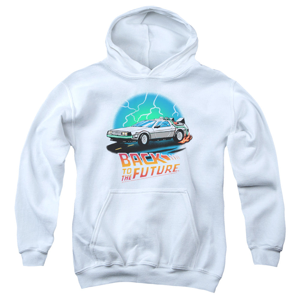 Back To The Future Airbrush Kids Youth Hoodie White T-Shirts, Sweatshirt | CiraTrend.com