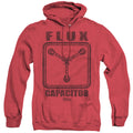 Back To The Future Flux Capacitor Heather Mens Hoodie Red T-Shirts, Sweatshirt | CiraTrend.com