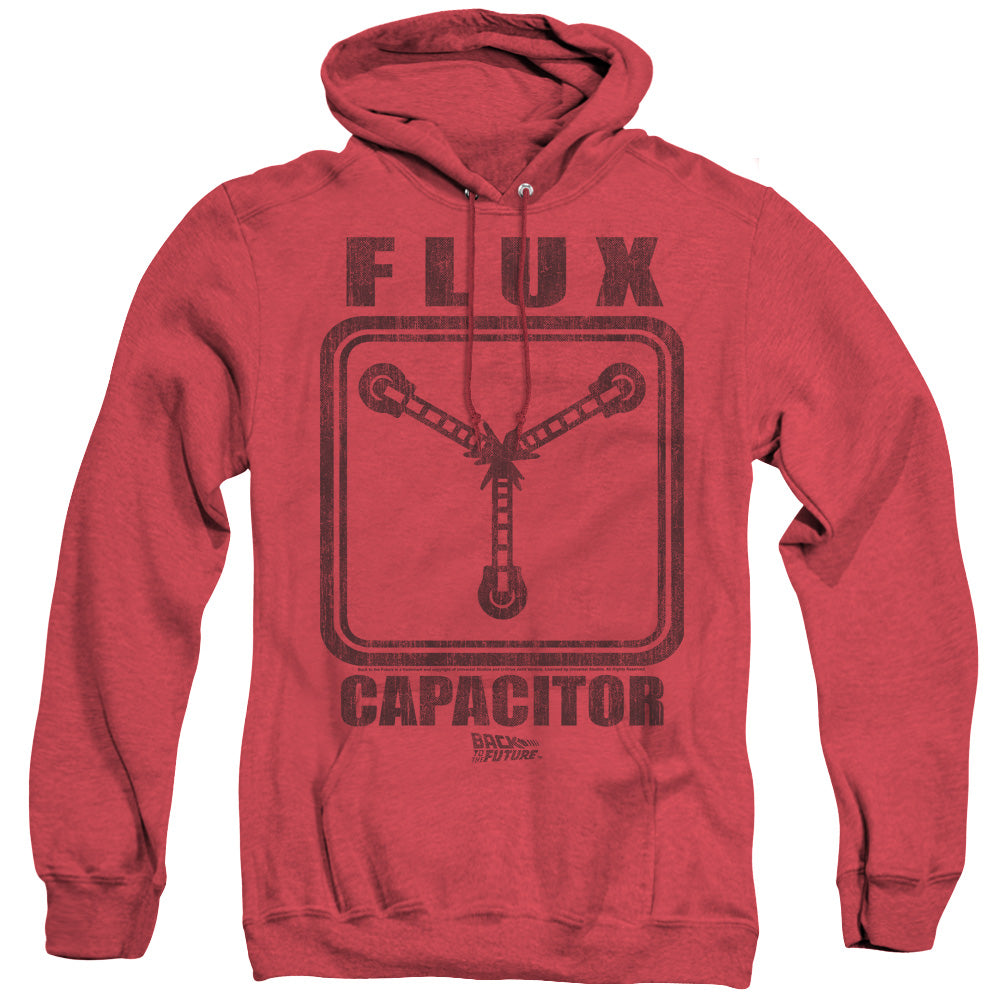 Back To The Future Flux Capacitor Mens Heather Hoodie Red T-Shirts, Sweatshirt | CiraTrend.com (Image 4)