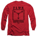 Back To The Future Flux Capacitor Mens Long Sleeve Shirt Red Hoodie, Sweatshirt | CiraTrend.com (Image 1)