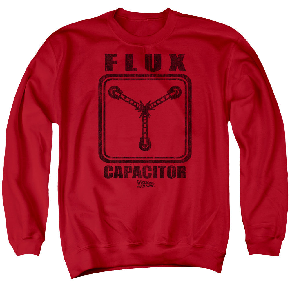 Back To The Future Flux Capacitor Mens Crewneck Sweatshirt Red T-Shirts, Hoodie | CiraTrend.com (Image 1)