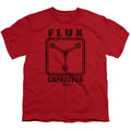 Back To The Future Flux Capacitor Kids Youth T Shirt Red Hoodie, Sweatshirt | CiraTrend.com