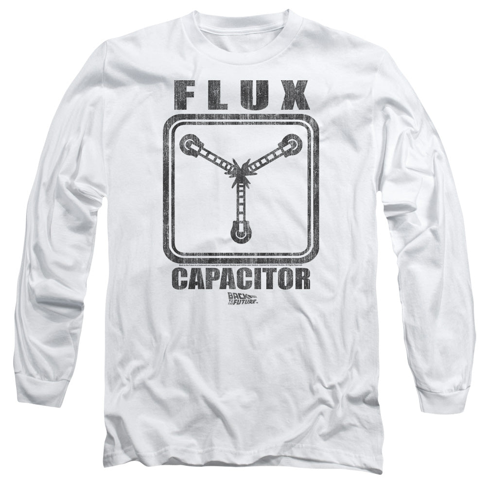 Back To The Future Flux Capacitor Mens Long Sleeve Shirt White Hoodie, Sweatshirt | CiraTrend.com (Image 2)