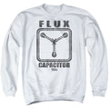 Back To The Future Flux Capacitor Mens Crewneck Sweatshirt White T-Shirts, Hoodie | CiraTrend.com (Image 1)
