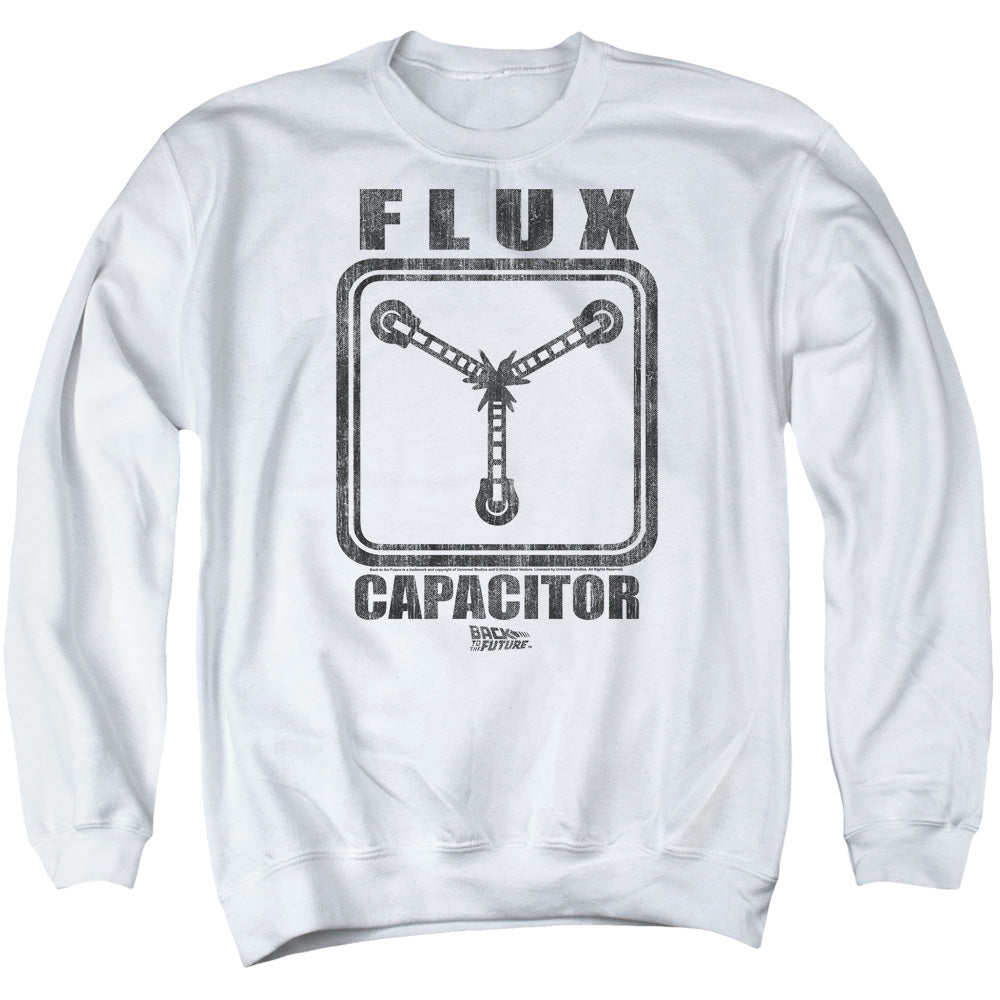 Back To The Future Flux Capacitor Mens Crewneck Sweatshirt White T-Shirts, Hoodie | CiraTrend.com (Image 2)