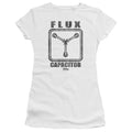 Back To The Future Flux Capacitor Junior Sheer Cap Sleeve Womens T Shirt White Hoodie, Sweatshirt | CiraTrend.com