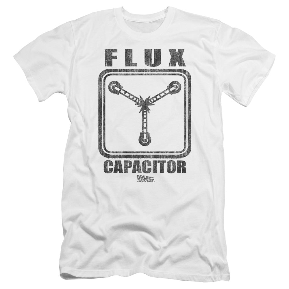 Back To The Future Flux Capacitor Premium Bella Canvas Slim Fit Mens T Shirt White Hoodie, Sweatshirt | CiraTrend.com