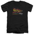 Back To The Future Japanese Delorean Mens Slim Fit V-Neck T Shirt Black Hoodie, Sweatshirt | CiraTrend.com