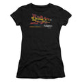 Back To The Future Japanese Delorean Junior Sheer Cap Sleeve Womens T Shirt Black Hoodie, Sweatshirt | CiraTrend.com