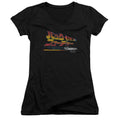 Back To The Future Japanese Delorean Junior Sheer Cap Sleeve V-Neck Womens T Shirt Black Hoodie, Sweatshirt | CiraTrend.com