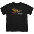 Back To The Future Japanese Delorean Kids Youth T Shirt Black Hoodie, Sweatshirt | CiraTrend.com