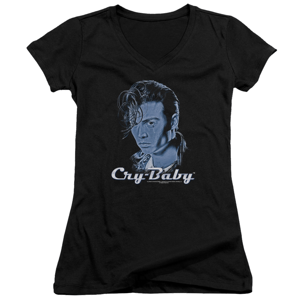Cry Baby King Cry Baby - Juniors V-Neck T-Shirt Hoodie, Sweatshirt | CiraTrend.com