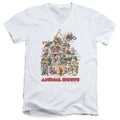 Animal House Poster Art Mens Slim Fit V-Neck T Shirt White Hoodie, Sweatshirt | CiraTrend.com