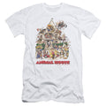Animal House Poster Art Slim Fit Mens T Shirt White Hoodie, Sweatshirt | CiraTrend.com
