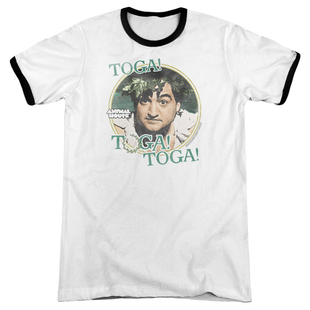 Animal House Toga Heather Ringer Mens T Shirt White Hoodie, Sweatshirt | CiraTrend.com