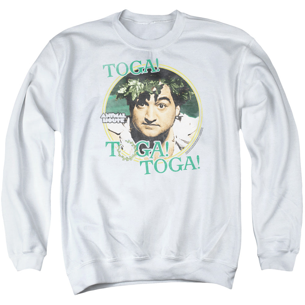 Animal House Toga Mens Crewneck Sweatshirt White T-Shirts, Hoodie | CiraTrend.com (Image 1)