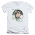 Animal House Toga Mens Slim Fit V-Neck T Shirt White Hoodie, Sweatshirt | CiraTrend.com