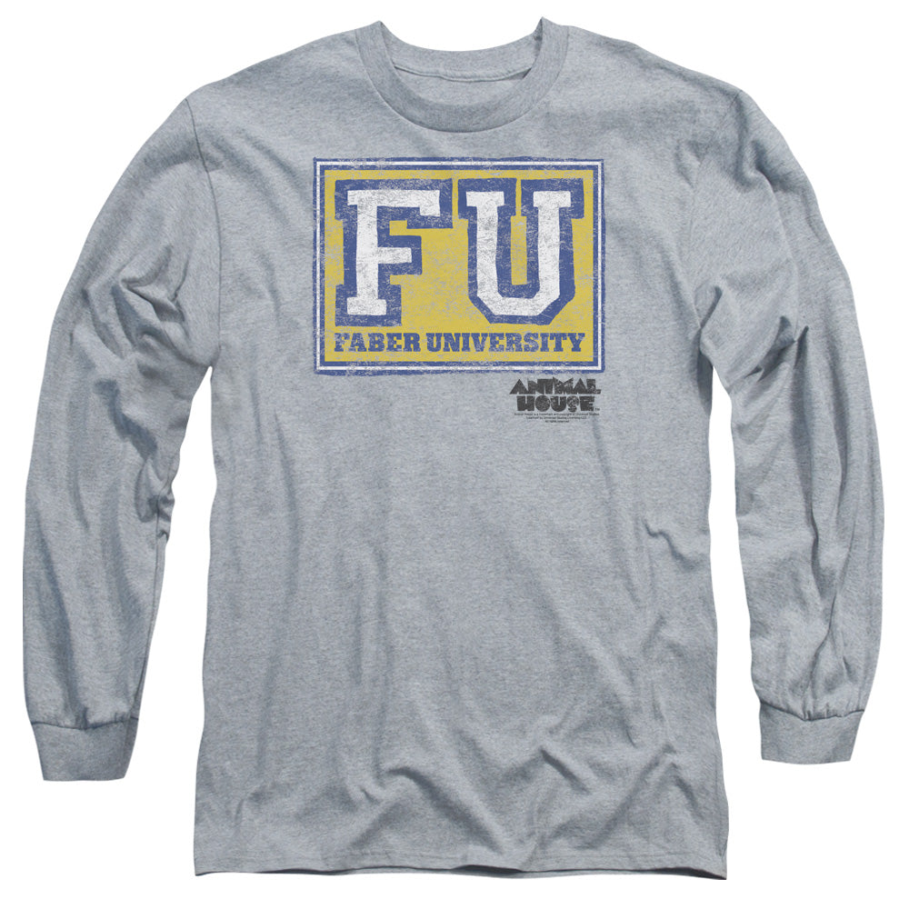 Animal House Faber University Mens Long Sleeve Shirt Athletic Heather Athletic Heather Hoodie, Sweatshirt (Image 1)