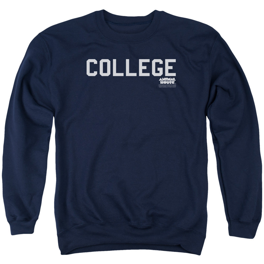 Animal House College Mens Crewneck Sweatshirt Navy Blue T-Shirts, Hoodie | CiraTrend.com