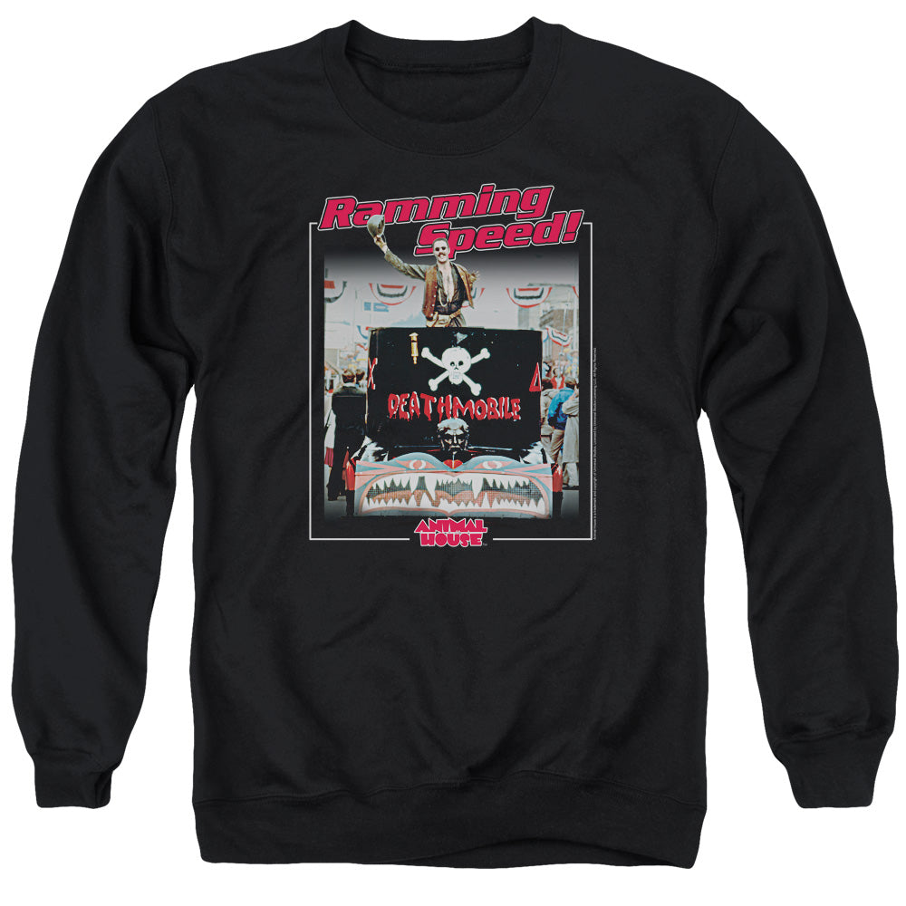 Animal House Ramming Speed Mens Crewneck Sweatshirt Black T-Shirts, Hoodie | CiraTrend.com (Image 3)