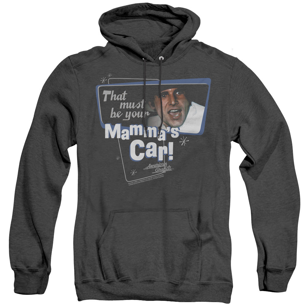 American Grafitti Mammas Car Mens Heather Hoodie Black T-Shirts, Sweatshirt | CiraTrend.com (Image 1)