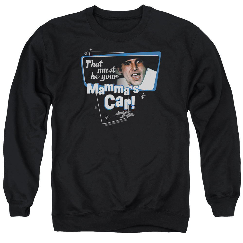 American Grafitti Mammas Car Mens Crewneck Sweatshirt Black T-Shirts, Hoodie | CiraTrend.com