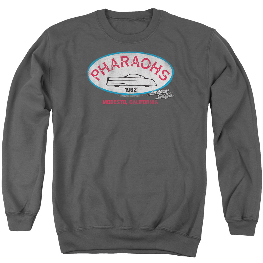 American Graffiti Pharaohs Mens Crewneck Sweatshirt Charcoal T-Shirts, Hoodie | CiraTrend.com (Image 2)