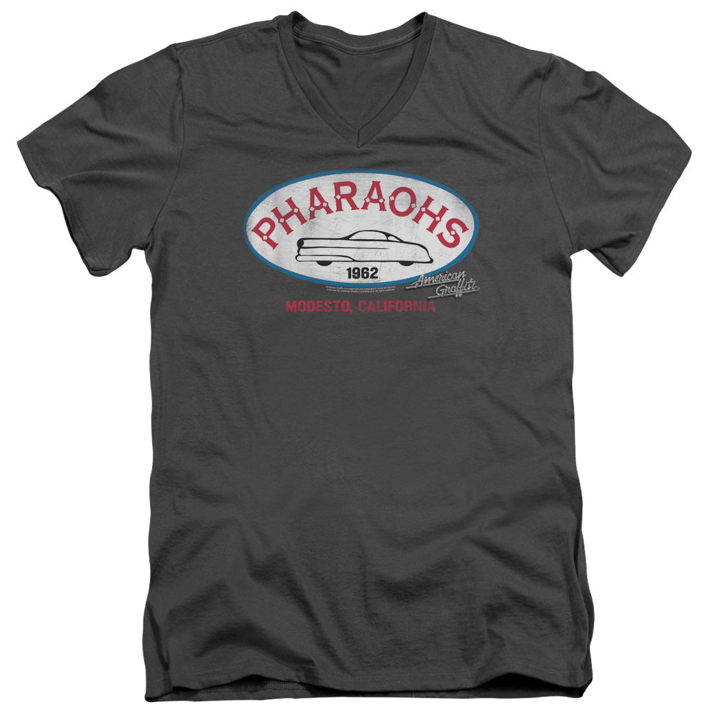 American Graffiti Pharaohs Mens Slim Fit V-Neck T Shirt Charcoal Hoodie, Sweatshirt | CiraTrend.com