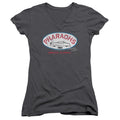 American Graffiti Pharaohs Junior Sheer Cap Sleeve V-Neck Womens T Shirt Charcoal Hoodie, Sweatshirt | CiraTrend.com