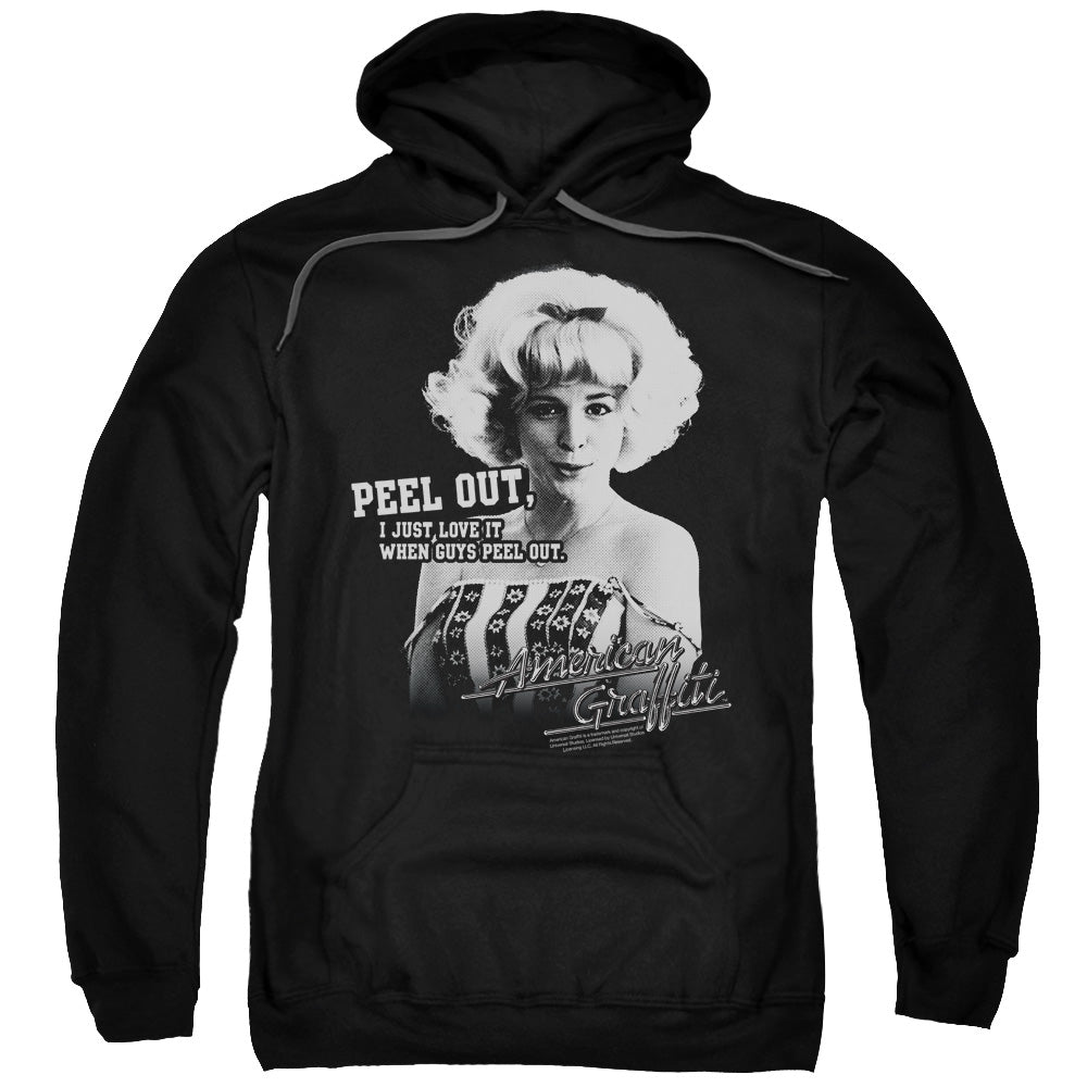 American Graffiti Peel Out Mens Hoodie Black T-Shirts, Sweatshirt | CiraTrend.com (Image 1)