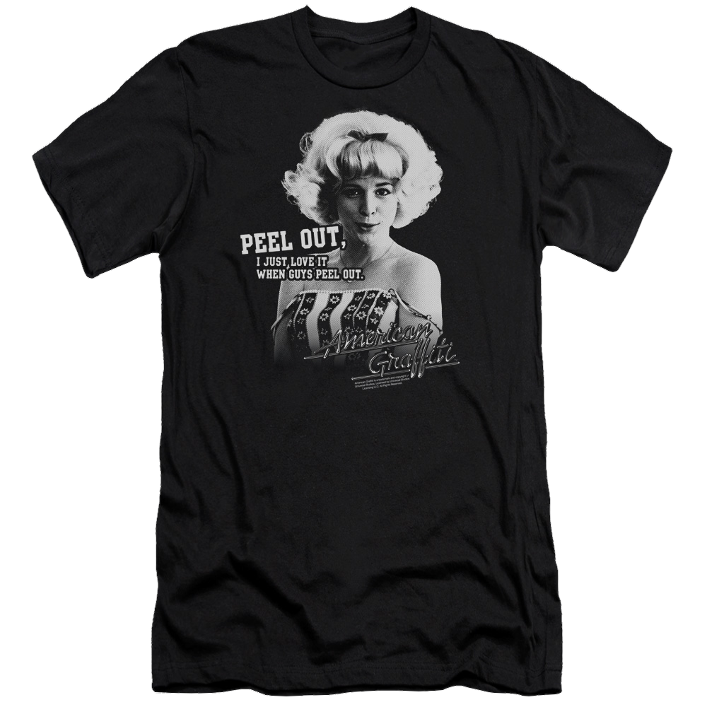 American Graffiti Peel Out - Men's Premium Slim Fit T-Shirt Hoodie, Sweatshirt | CiraTrend.com