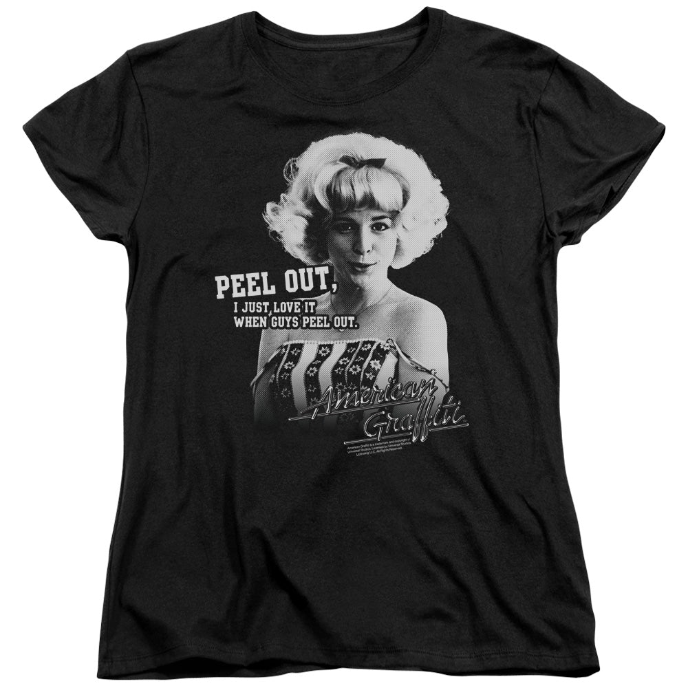American Graffiti Peel Out Womens T Shirt Black Hoodie, Sweatshirt | CiraTrend.com