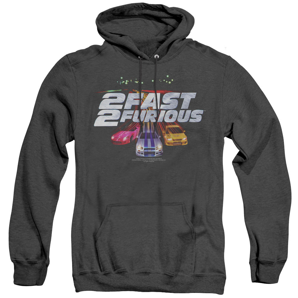 2 Fast 2 Furious Logo Mens Heather Hoodie Black Black T-Shirts, Sweatshirt | CiraTrend.com (Image 3)