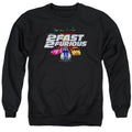 2 Fast 2 Furious Logo Mens Crewneck Sweatshirt Black T-Shirts, Hoodie | CiraTrend.com (Image 1)