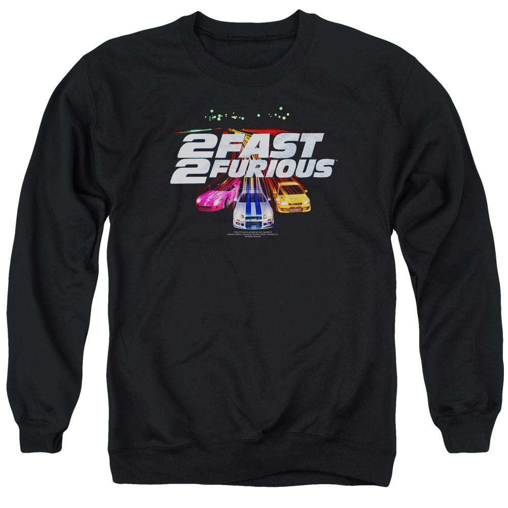 2 Fast 2 Furious Logo Mens Crewneck Sweatshirt Black T-Shirts, Hoodie | CiraTrend.com (Image 1)