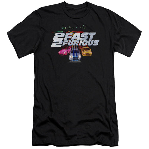 2 Fast 2 Furious Logo Premium Bella Canvas Slim Fit Mens T Shirt Black Hoodie, Sweatshirt | CiraTrend.com (Image 1)