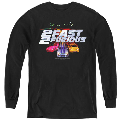 2 Fast 2 Furious Logo Long Sleeve Kids Youth T Shirt Black Hoodie, Sweatshirt | CiraTrend.com