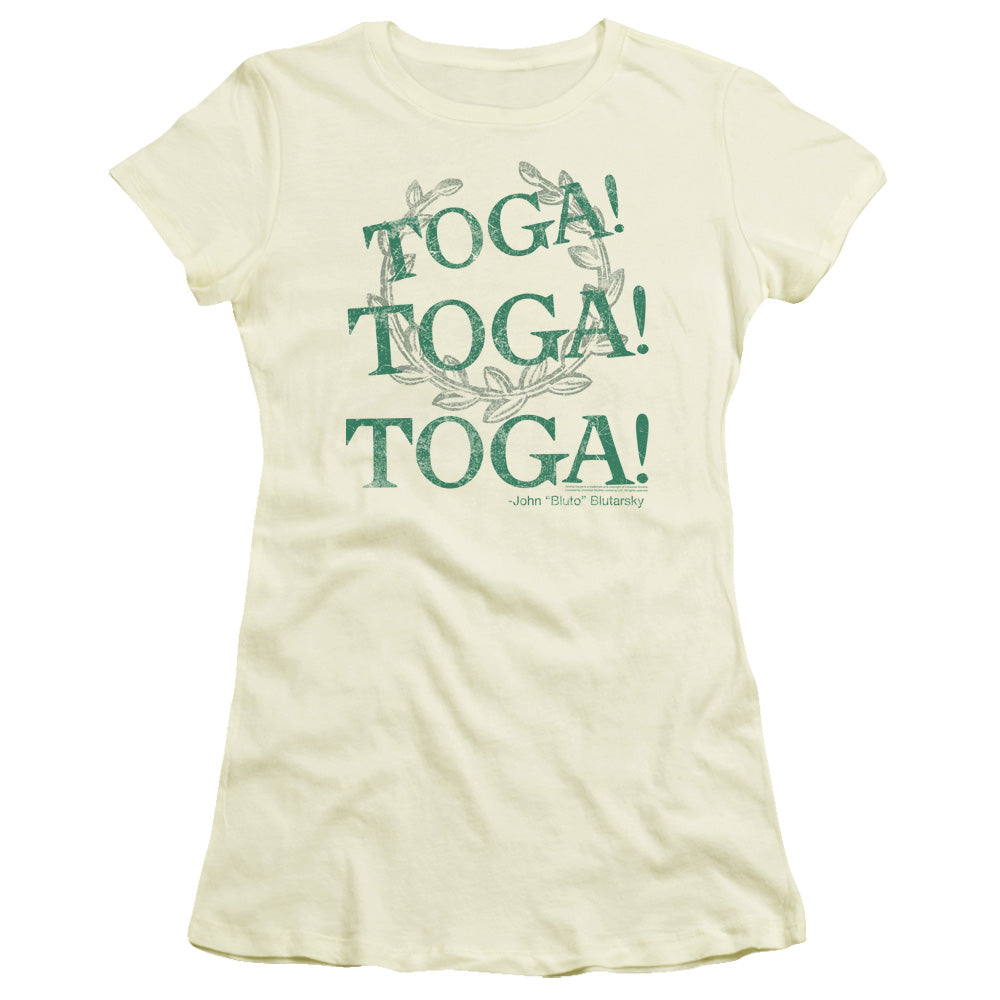 Animal House Toga Time Junior Sheer Cap Sleeve Womens T Shirt Cream Hoodie, Sweatshirt | CiraTrend.com