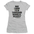 Animal House Marbles Junior Sheer Cap Sleeve Womens T Shirt Silver Hoodie, Sweatshirt | CiraTrend.com