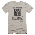 Back To The Future Fluxing Premium Bella Canvas Slim Fit Mens T Shirt Silver Hoodie, Sweatshirt | CiraTrend.com