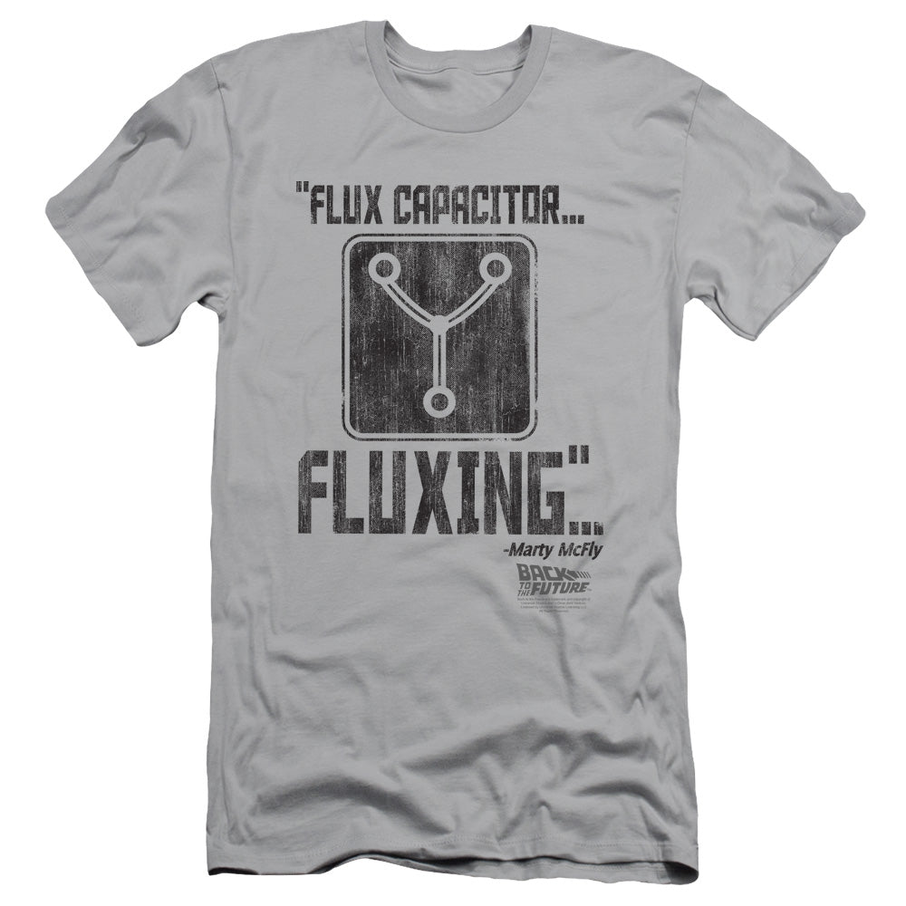 Back To The Future Fluxing Slim Fit Mens T Shirt Silver Hoodie, Sweatshirt | CiraTrend.com