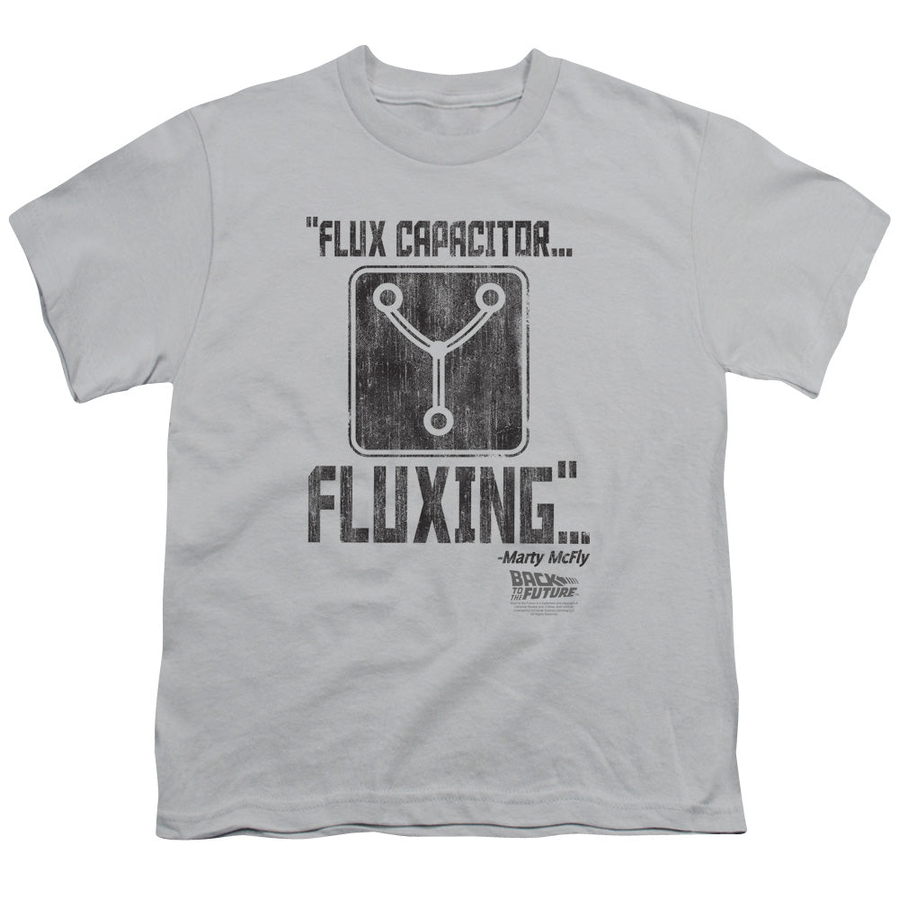Back To The Future Fluxing Kids Youth T Shirt Silver Hoodie, Sweatshirt | CiraTrend.com