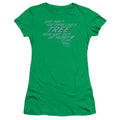 Back To The Future Make Like A Tree Junior Sheer Cap Sleeve Womens T Shirt Kelly Green Hoodie, Sweatshirt | CiraTrend.com