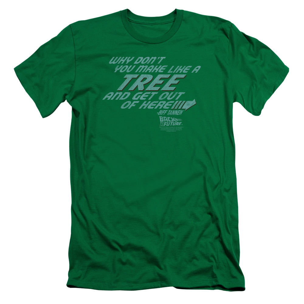 Back To The Future Make Like A Tree Slim Fit Mens T Shirt Kelly Green Hoodie, Sweatshirt | CiraTrend.com